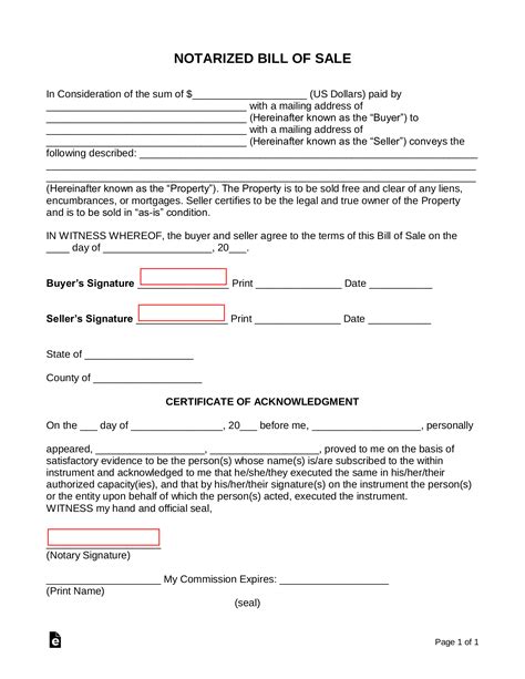 Motorcycle Bill Of Sale Form Texas