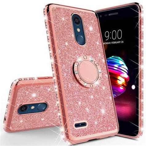 Cute Glitter Phone Case Kickstand For Lg Rebel 4 Ltearisto 2 Plus