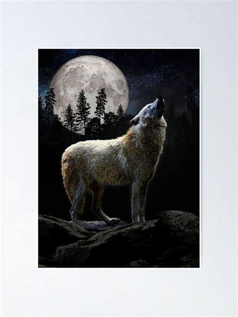 Printed In The Usa Small To Giant Sizes Howling Wolf