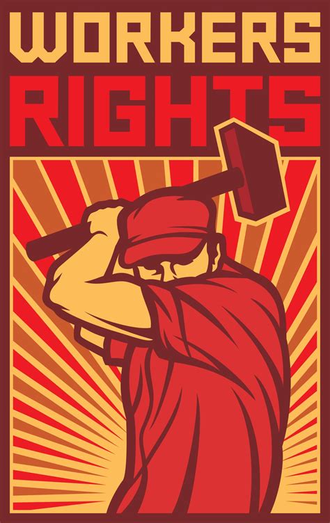 workers rights poster 3190173 vector art at vecteezy