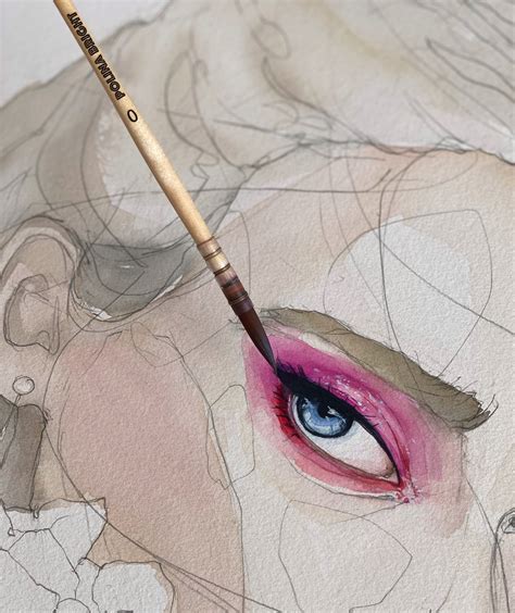 Watercolour Eye By Polina Bright Watercolor Eyes Watercolor Face