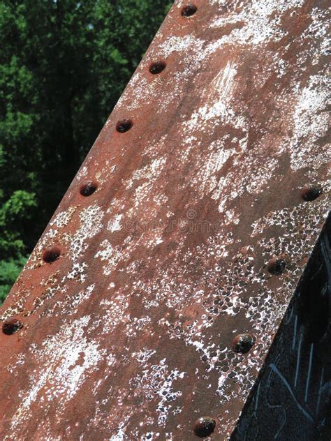 Rust On Trestle Bridge Beam Stock Photo Image Of Summer Green 191929796