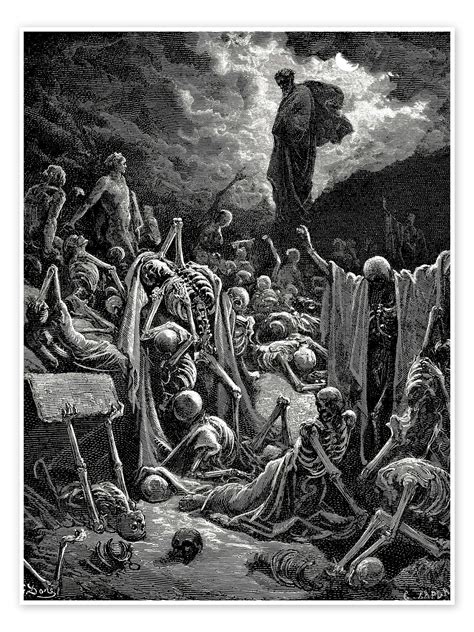 The Vision Of The Valley Of The Dry Bones Print By Gustave Doré