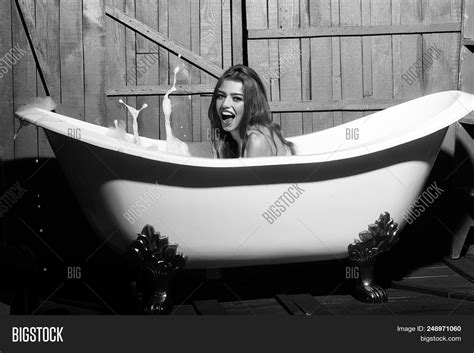 Woman Enjoys Hot Bath Image And Photo Free Trial Bigstock