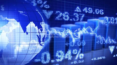 Find the perfect image for your project, fast. globe and graphs blue stock market loopable background ...