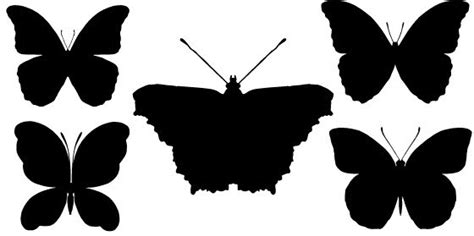 Butterfly Silhouettes Vectors Graphic Art Designs In Editable Ai Eps