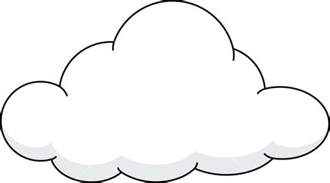 Cloud Outline Vector At Getdrawings Free Download