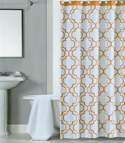 100 Percent Cotton Shower Curtain Moroccan Tile Quatrefoil Lattice 72 Inch By 72 Inch Shower