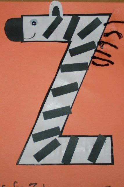 Z Is For Zebra Blessings Overflowing Preschool Letter Crafts