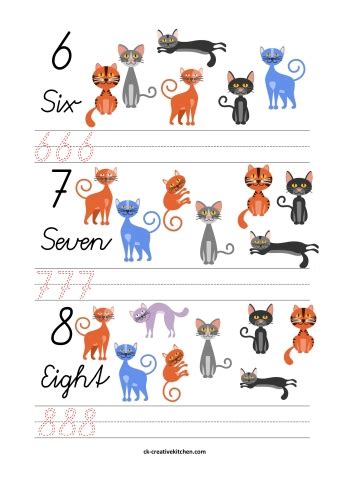 Pdf belling the cat fable pdf. Cats - Numbers Free Printable - Creative Kitchen