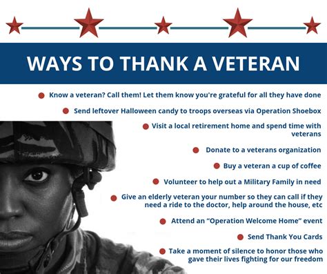 Ways To Say Thank You To A Veteran Printable Templates