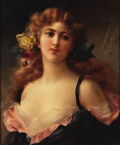 Emile Vernon Portrait De Jeune Femme Victorian Art Victorian Women