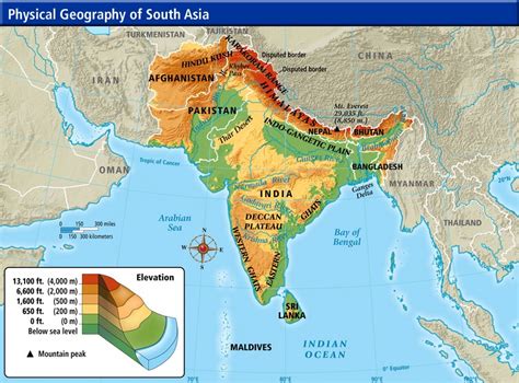 India Ganges River Hindu Kush Mountains Deccan Plateau