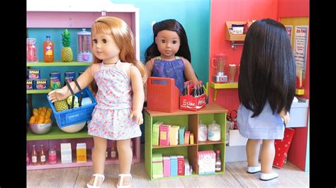 Baby Doll Supermarket Grocery Store For American Girl Dolls Youtube