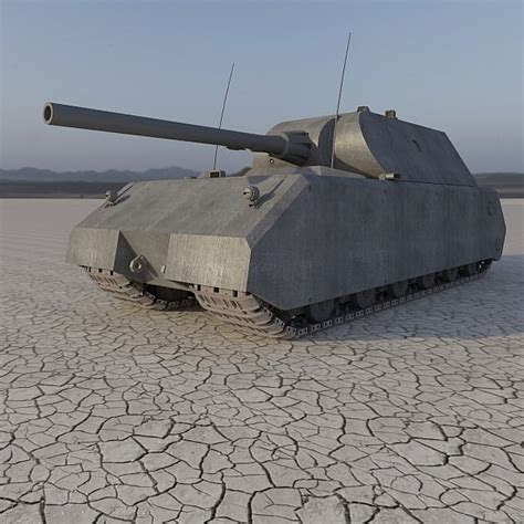 3d Maus German Tank Model