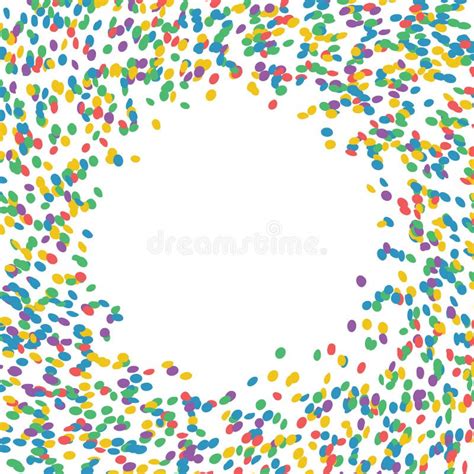 Multicolored Confetti Vector Greeting Card For The Holiday An Stock