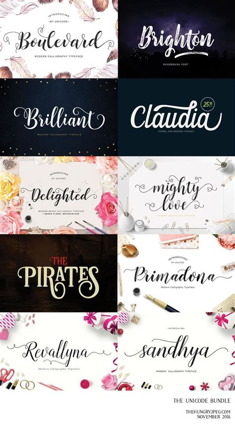 The Swirly Font Bundle Is Here And Includes 10 Beautiful Fonts Created