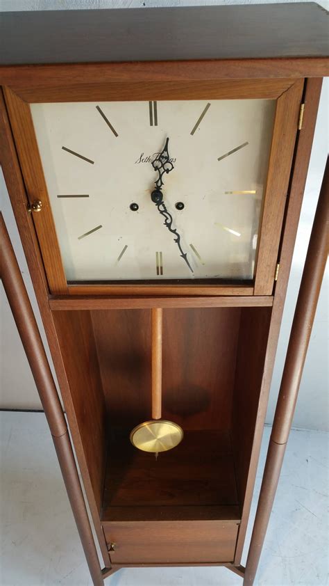 Danish Modern Grandfather Clock Seth Thomas At 1stdibs Seth Thomas