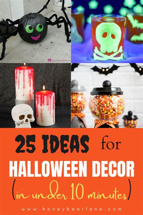 25 Ideas For Halloween Decor In 10 Minutes Easy Halloween Diy Crafts