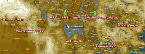 Legend Of Zelda Botw Map Maping Resources