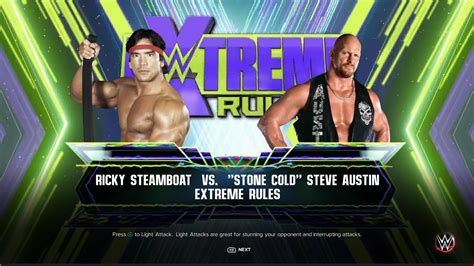 Wwe K Extreme Rules Ricky Steamboat Vs Stone Cold Steve