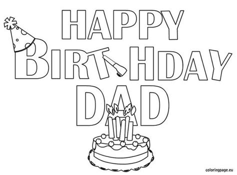 Happy birthday coloring pages are a fun, easy and free way to tell someone that you're glad they were born. Happy Birthday Daddy Printable Birthday Card Happy ...