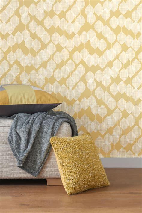 Buy Paste The Wall Ochre Leaf Wallpaper From The Next Uk Online Shop