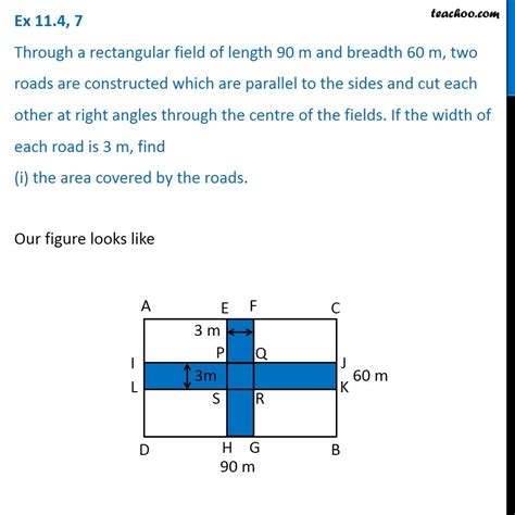 Question 7 Through A Rectangular Field Of Length 90 M Breadth 60 M