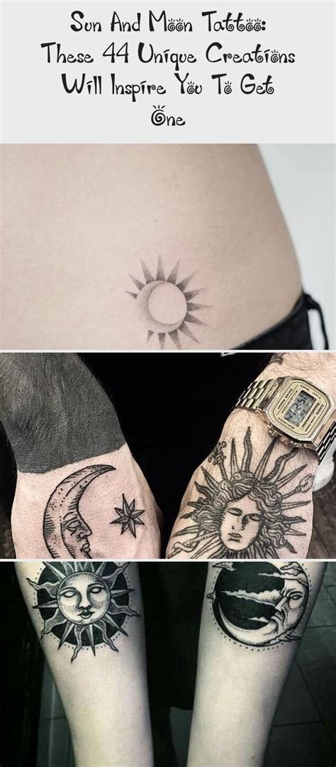 Sun And Moon Tattoo These 44 Unique Creations Will Inspire You To Get