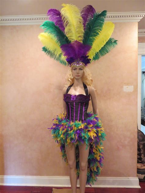 Mardi Gras Caribbean Carnival Costume Samba Showgirl Dress And Etsy