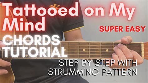Dsound Tattooed On My Mind Chords Guitar Tutorial For Acoustic Cover Youtube