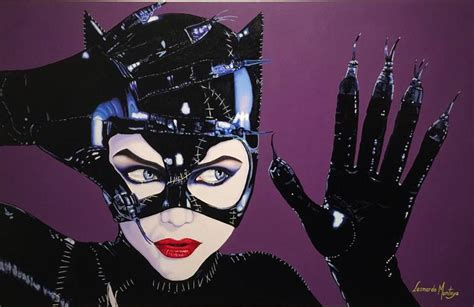 Michelle Catwoman Painting By Leonardo Montoya Saatchi Art