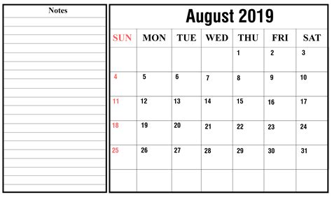 Printable Blank August Calendar Printable Blank World
