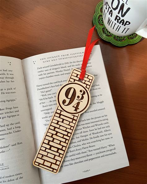 Harry Potter Bookmark Wood Book Mark Ts For Readers Etsy