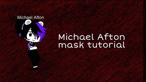 Michael Afton Bear Mask Tutorialread Description Youtube