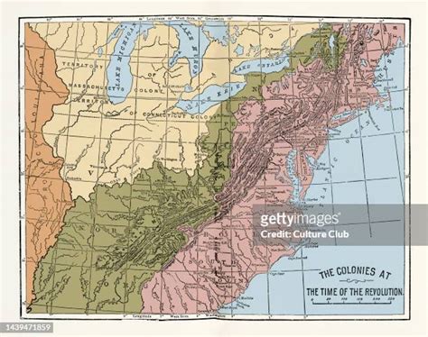 American Colonies Map Photos And Premium High Res Pictures Getty Images