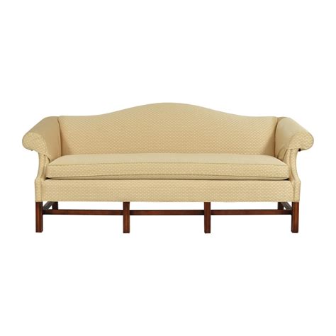 45 Off Custom Upholstered Camelback Sofa Sofas