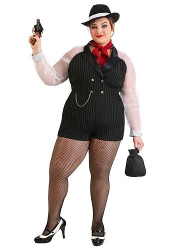 Womens Gangster Costumes Female Gangster Halloween Costume