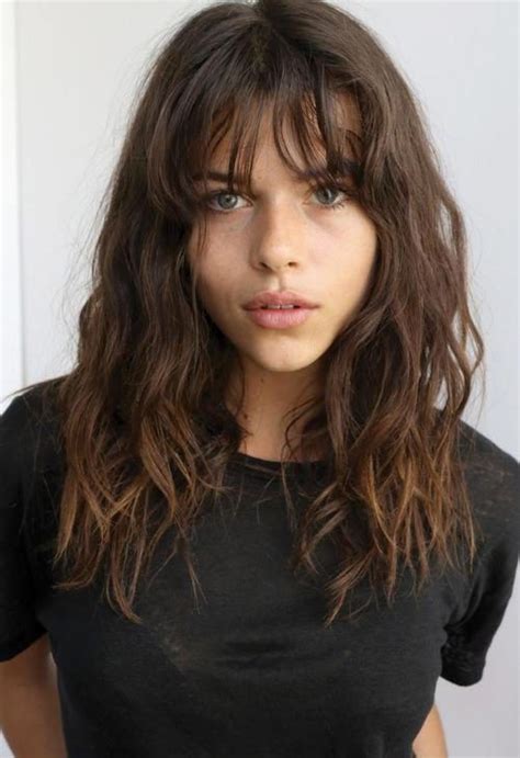 40 cute styles featuring curly hair with bangs. Pin on Hair