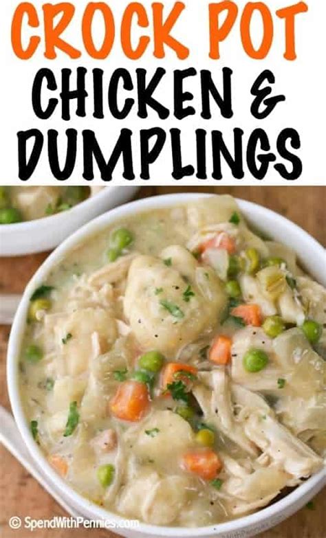 Best 30 Crock Pot Chicken And Dumplings Best Recipes Ideas And