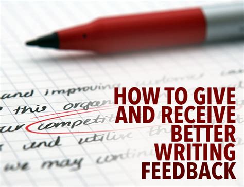 How To Give And Take Better Writing Feedback