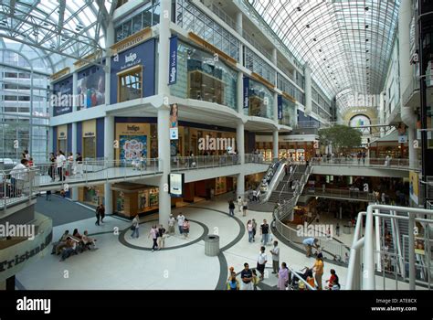 The Toronto Eaton Centre Shopping Mall Canada Stock Photo Alamy