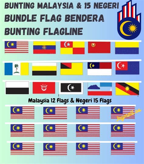Joymall OsFlag Malaysia Bendera Malaysia Jalur Gemilang Bendera