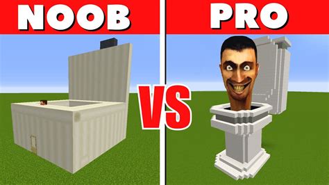 Noob Vs Pro Skibidi Toilet House Build Challenge Minecraft Pe Youtube