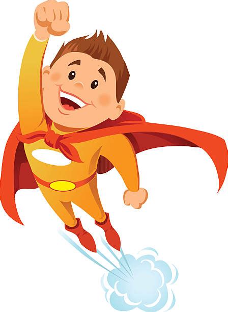1300 Kid Superhero Flying Stock Illustrations Royalty Free Vector