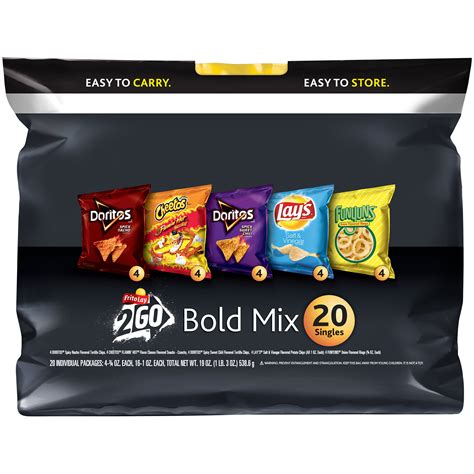 Frito Lay Bold Mix Variety Pack 20 Count 19 Oz Bag