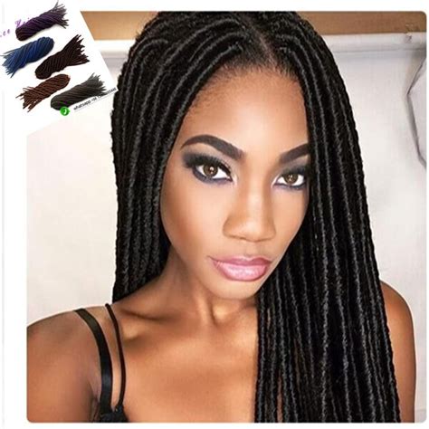 This type tends to bond together at a higher rate, thanks to its wiry feel, making it easier to tangle and create stunning dreads. Soft Dread Locks Faux Locs Braid Hair Extensions Eunice ...