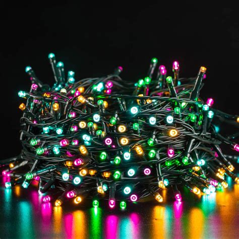 Quntis 65ft 20m 200 Leds Christmas String Lights Multi Color Fairy
