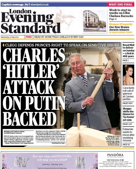 London Press Club Awards Evening Standard Wins Newspaper Of The Year