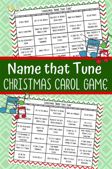 Name That Tune Christmas Carol Game Printable Views From A Step Stool
